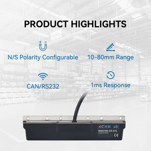 Fácil Instalação Linha 16-Bit Seguindo AGV <span class=keywords><strong>Robot</strong></span> Navegação <span class=keywords><strong>Sensor</strong></span> Alta Precisão Magnetic Guidance Suportado por CAN RS232