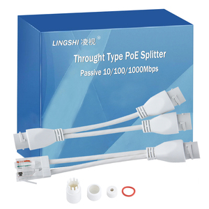 ข้อต่อตรง1ถึง2 RJ45ตัวแยกเครือข่ายขั้วต่อสวิตช์ PoE Rj45กลางแจ้งกันน้ำสายเคเบิลเครือข่ายคอมไบเนอร์ - Product Image 2