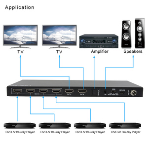 Conmutador de matriz HDMI 4x2 con extracto de audio/escala/ARC/EDID HDCP2.2 4K260Hz HDCP 2,2 mezclador de conmutador de video compatible - Product Image 2