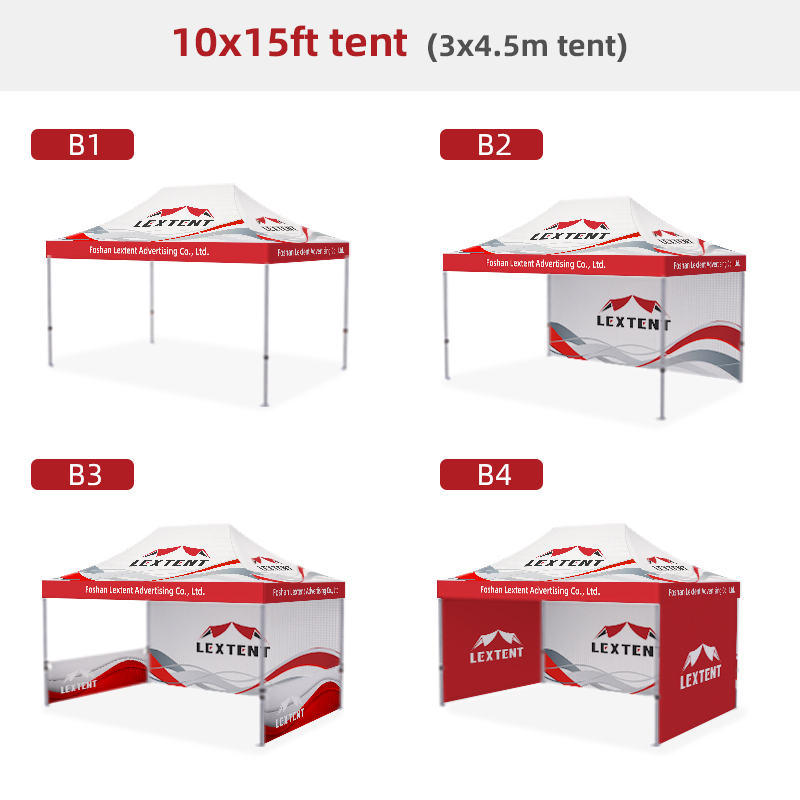 Carpa de 10x15 pies (impresión personalizada)