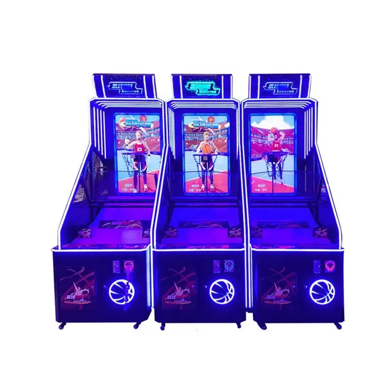 Crianças adultas Indoor Diversão Comercial Moeda Parque infantil Tiro rua basquete arcade jogo máquina