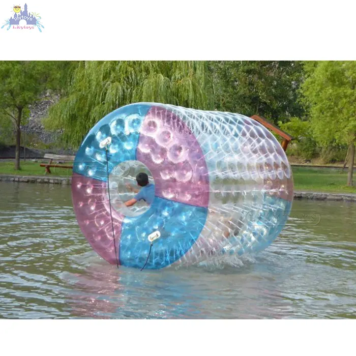 Vendita calda del PVC sfera di rotolamento gonfiabile dell'acqua jumbo palla walk on water sfera di plastica per il nuoto piscina giochi