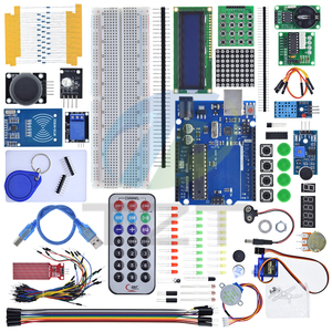 TZT NEUESTES RFID-Starter-Kit für Arduino Uno R3 - Uno R3 Steck brett und Halter Schrittmotor/Servo/1602 LCD/Überbrückung kabel/UNO R3