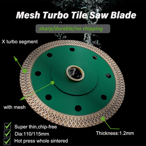 OEM High-end Kalite Elmas Kesme Diski 115/125/180/230mm Mesh İnce Turbo Kesme Porselen Karo Kesme Diski için Testere Bıçağı - Product Image 3