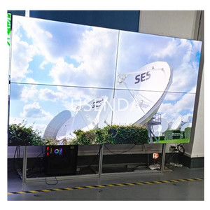 USENDA 4655インチ4Kディスプレイ2x23x3無料複合テレビ壁1.8mmシームレスLEDバックライト液晶ビデオ壁強化ガラス付き