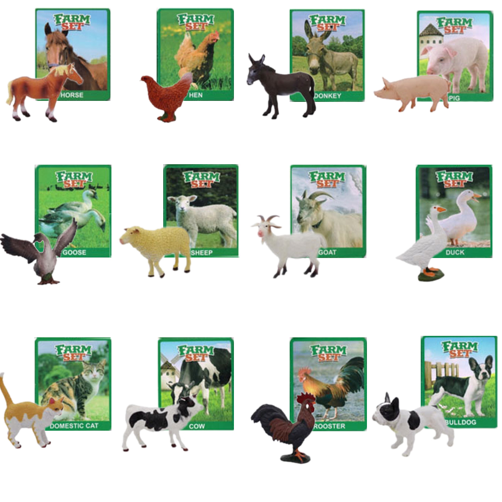 Animal de ferme avec carte de nom