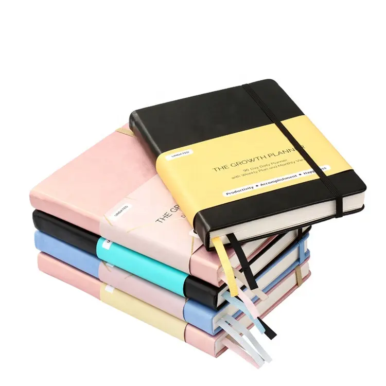 2023 Amazon venditore premium quality A5 personalizzato in pelle stampata calendario giorno settimanale settimanale agenda planner notebook