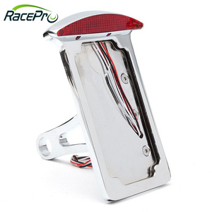 RACEPRO Motorcycle Side Mount License Plate Holder <strong>LED</strong> Tail Brake Light Fit for Harley Davidson Softail Heritage Classic - Product Image 5