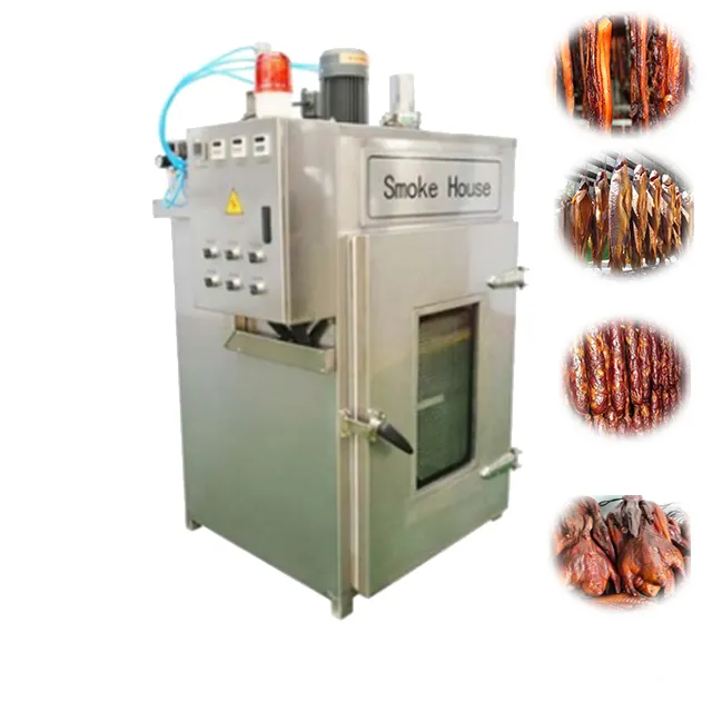 Machine à fumer automatique industrielle multifonctionnelle poisson poulet saucisse Machine à fumée fumoir four viande Machine à fumer