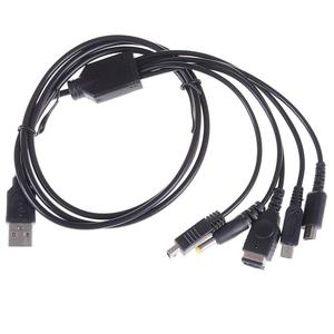 USB สายเคเบิล5 in 1สำหรับ Nintendo ds/gba sp/dsi/3DS/2DS /sony ps/wii U Game Pad - Product Image 1