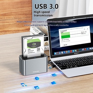 20TB di động ổ cứng bao vây SAS/SATA trung tính 2.5/ 3.5inch Máy tính để bàn cơ sở với nhôm trường hợp - Product Image 5