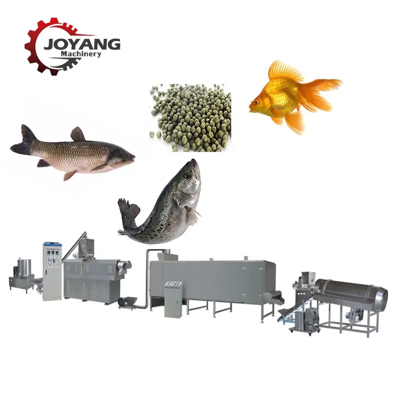 Máquina de pellets de hundimiento flotante de configuración flexible Planta de fabricación de alimentos de alimentación de peces ornamentales