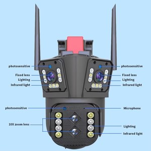 Q323 2024新IPC360-Home WIFI 4MP屋外PTZカメラモーション検出3レンズリンケージCctvカメラ - Product Image 6