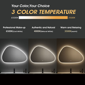 Thông minh cảm biến nước cảm ứng Drop Shipping hình Frameless thắp sáng khách sạn Backlit không thường xuyên phòng tắm gương gương với LED ánh sáng - Product Image 5