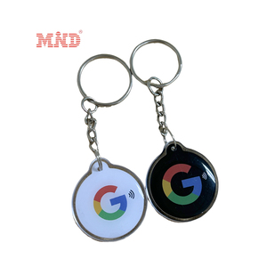 RFID anahtar Chian 13.56MHz özel epoksi anahtarlık NFC NTAG sosyal medya için 213 etiketi NFC anahtarlık - Product Image 4