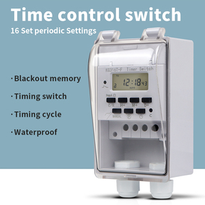 Nuovi arrivi interruttore automatico KG316T-F tempo di controllo 220V Display digitale LCD Timer con copertura impermeabile - Product Image 6