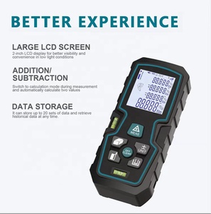 Dijital lazer ölçüsü 50/70/100/120M 2 kabarcık seviyesi m/ft/ünitede IP54 arkadan aydınlatmalı lazer telemetre ölçüm mesafesi ölçer - Product Image 2