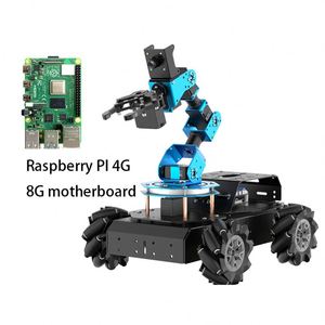 Endüstriyel otomasyon ve eğitim için Mecanum tekerlekler Python ROS görüş sistemi ile ahududu Pi 4B 8GB Robot