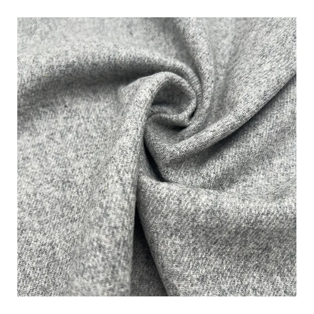 Hot sale high quality plain 50% wool 50% polyester woolen fabric winter coat woven polyester tweed suit fabric for garment