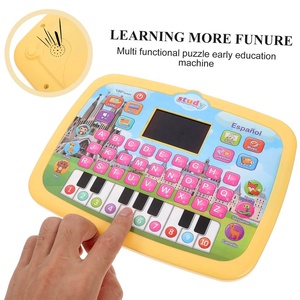 Almohadilla de aprendizaje para niños pequeños, juguete educativo para niños, máquina de aprendizaje de tabletas en español multifunción, pantalla LED, tableta de aprendizaje con música - Product Image 4