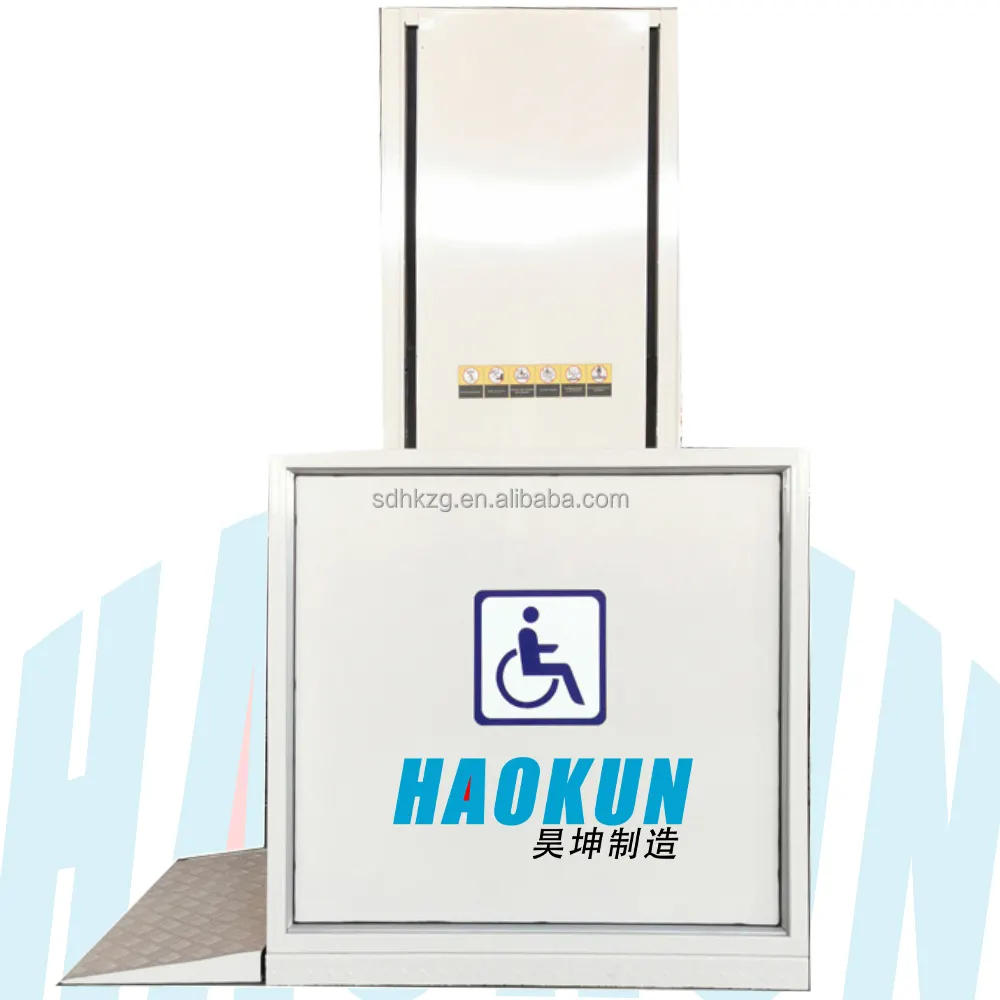 Barato Pequeño 250kg Vertical Eléctrico Hidráulico Van Silla de ruedas Ascensor para el hogar para personas mayores con discapacidad