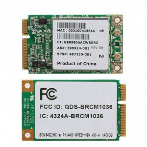 Broadcom BCM94322MC per 487330-001 Dual Band WIRELESS-N WIFI CARD sostituire AR9280 - Product Image 3