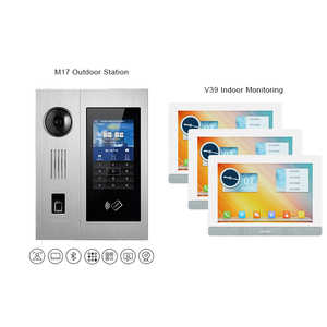 LEELEN interfono apartamento 2MP HD cámara infrarroja reconocimiento facial sistema de timbre impermeable 2 vías video puerta teléfono intercomunicador