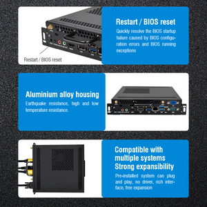 ShareRDP Custom Intel Core I3 I5 I7 10th 11th Gen CPU VGA <strong>RS232</strong> OPS Module Motherboard Machine Fanless Industrial Mini PC Price - Product Image 5
