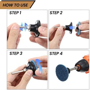 2 Inch Quick Change <strong>Discs</strong> 30Pcs Sanding <strong>Discs</strong> 1Pcs 1/4'' Holder Surface Conditioning <strong>Discs</strong> - Product Image 3