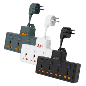 マルチチャンネル3ピンプラグAC電源ボード、マルチプロテクションプラグソケット2 USB + 1 USB C 3ポート出力拡張 - Product Image 4
