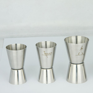 จิ๊กเกอร์สแตนเลสแท่งเงินขนาด20/40มล. สำหรับใช้ในบ้านโลโก้ตามสั่ง - Product Image 3