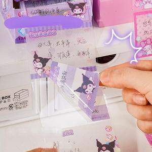 Dễ thương phim hoạt hình bán trong suốt dính ghi chú sáng tạo nhiều màu kéo ra ghi chú dán với tiêu chuẩn thẩm mỹ cao - Product Image 3