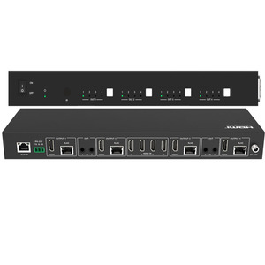 Matriz HDMI de 18Gbps, matriz 4x4 HDMI con función IR Matrix hasta 70m para sistema de cine en casa