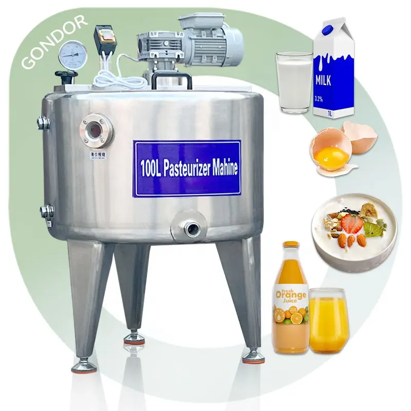 Pasteurizador de suco de vaso 100l dispositivo de pasteurização ultrassônica