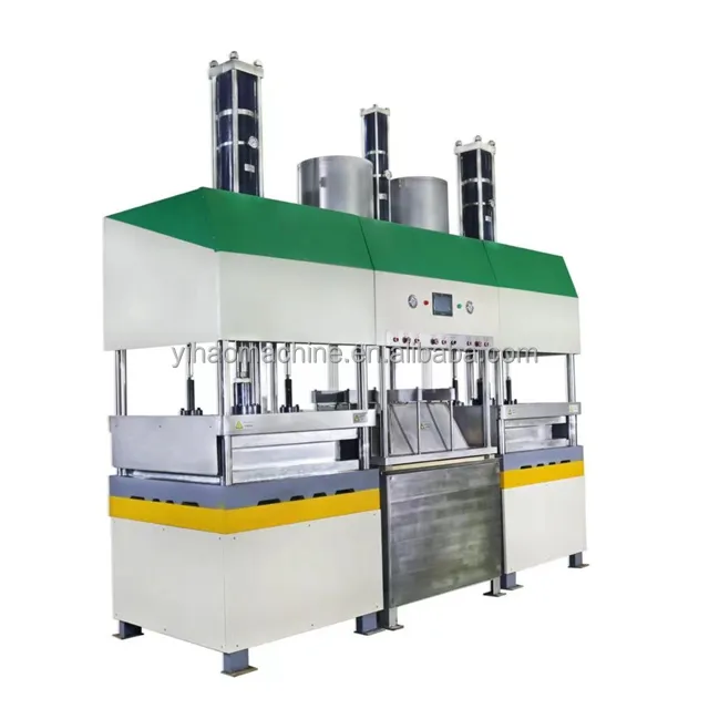 full automatic pulp molding production line Bagasse lunch box tableware machine wheat straw pulp paper plate making machine