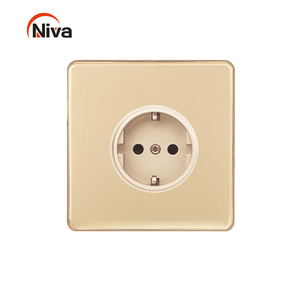 Niva Multifunktion geschaltete Universal buchse EU Standard Gang Wand schalter Design Farb schalter - Product Image 1