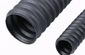 40mm黒柔軟性HDPE段ボールパイプPEスパイラルラウンドパイプ金網用ガス用途 - Product Image 5
