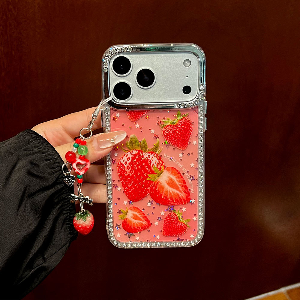 Pink Strawberries Strawberry Hanging Rope