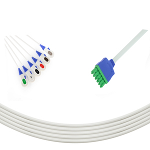 Dragers Infinity M300 tek kullanımlık ekg Leadwire kablosu için uyumlu, 6 hasta izleme için AHA Grabber ekg kablosu açar - Product Image 2