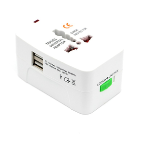 Universal International <strong>Plug</strong> <strong>Adapter</strong> <strong>with</strong> 2 USB Ports Multifunctional AC 2.1A Power Charger <strong>Adapter</strong> AU US UK <strong>EU</strong> Power Converter - Product Image 1