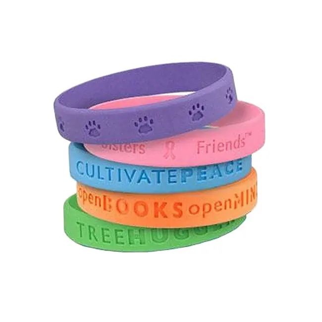 Wristband del silicone di Sublimazione Stampato Elastico Braccialetto Personalizzato