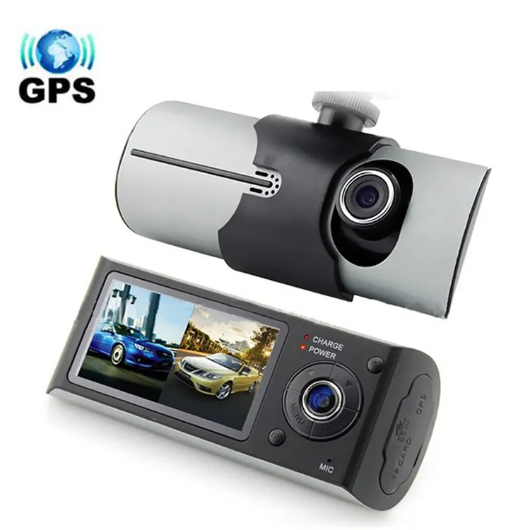 Veicolo Camara Carro Hd Gps G-Sensor Car Black Box Video Videocamera di Visione Notturna Digitale Dual Dash Cam Auto dvr Della Macchina Fotografica