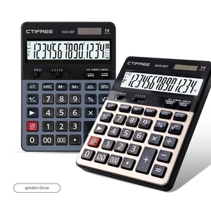 Fabrik preis 14-stelliges elektronisches Display mit großem Display CTIFREE Office ECO-007 Plastic Business Check Korrektes Office-Tool - Product Image 6