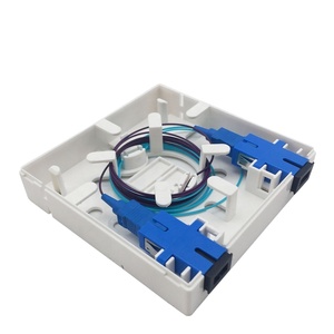 ANSHI 2-Port Indoor Termination Box Glasfaser-Frontplatte SC-Adapter POE 4G 3G GSM TCP GPRS-Kompatibilität WiFi IP FTTH-kompatibel - Product Image 1