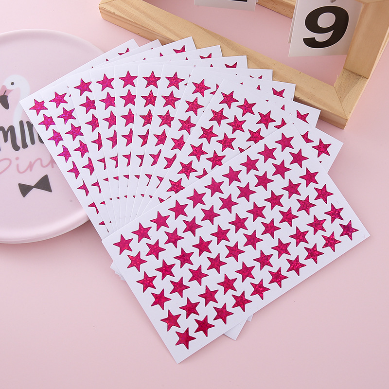 Laser rose stars-60 stickers