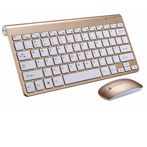 Venta al por mayor 2-en-1 Mini Wireless 2,4G Teclado y ratón Set Delgado Personal PC Computadora Juego de moda Combinación multimedia - Product Image 1