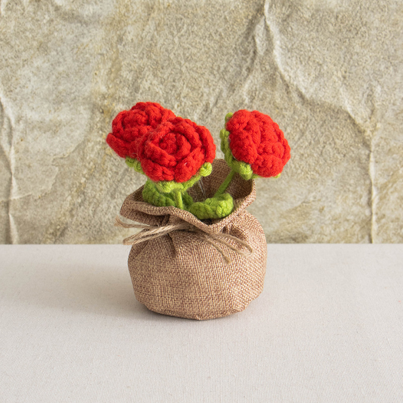 3 bolsas de rosas rojas
