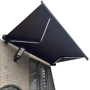 オーニング庭の建物自動オーニング屋外カセット折りたたみ式オーニング日影
