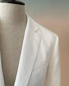 Sang trọng tinh tế <span class=keywords><strong>scabal</strong></span> Alpaca len vải thoáng khí treo lên Boutique màu xanh hải quân 2-mảnh phù hợp với nam giới - Product Image 3