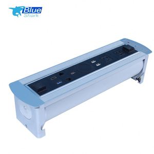 La última toma de datos rotativa eléctrica de aluminio con carga inalámbrica integrada para mesa de conferencias - Product Image 2